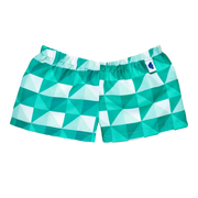 Grønne ternede badeshorts