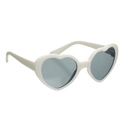 Weiße Herz-Sonnenbrille