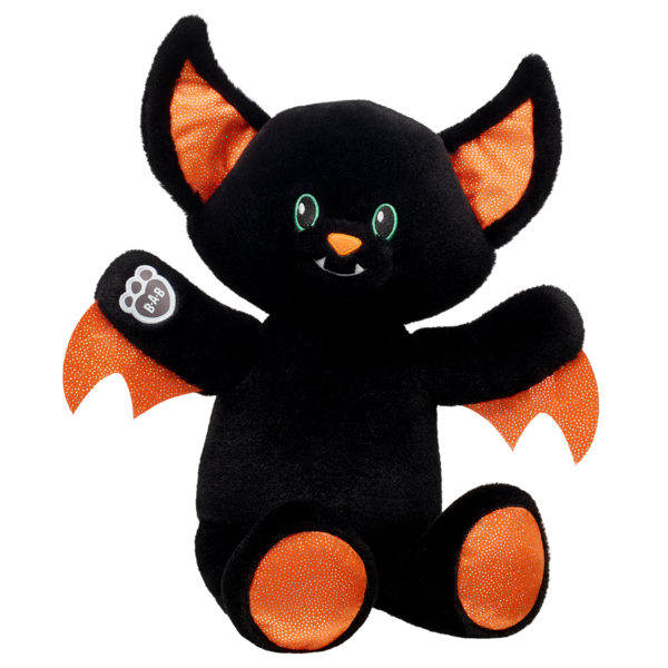 Schwarz-orange Fledermaus