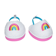 Regenbogenhausschuhe