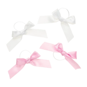 4er-Pack weiße/rosa Schleifen