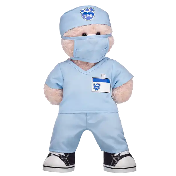 Blauer Krankenhausanzug
