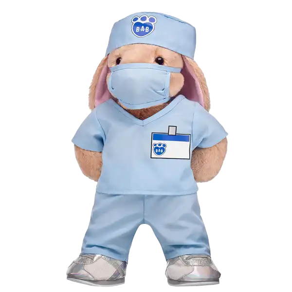 Blauer Krankenhausanzug
