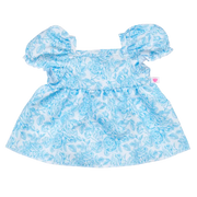 Blau Floral Kleid