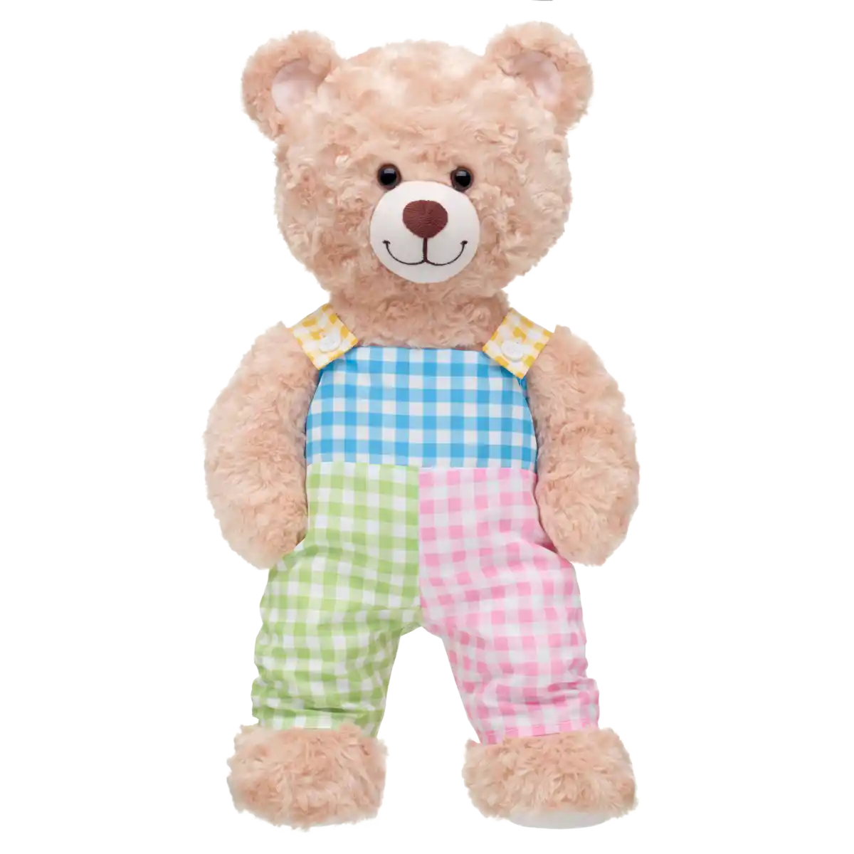 Color Block Gingham Latzhosen