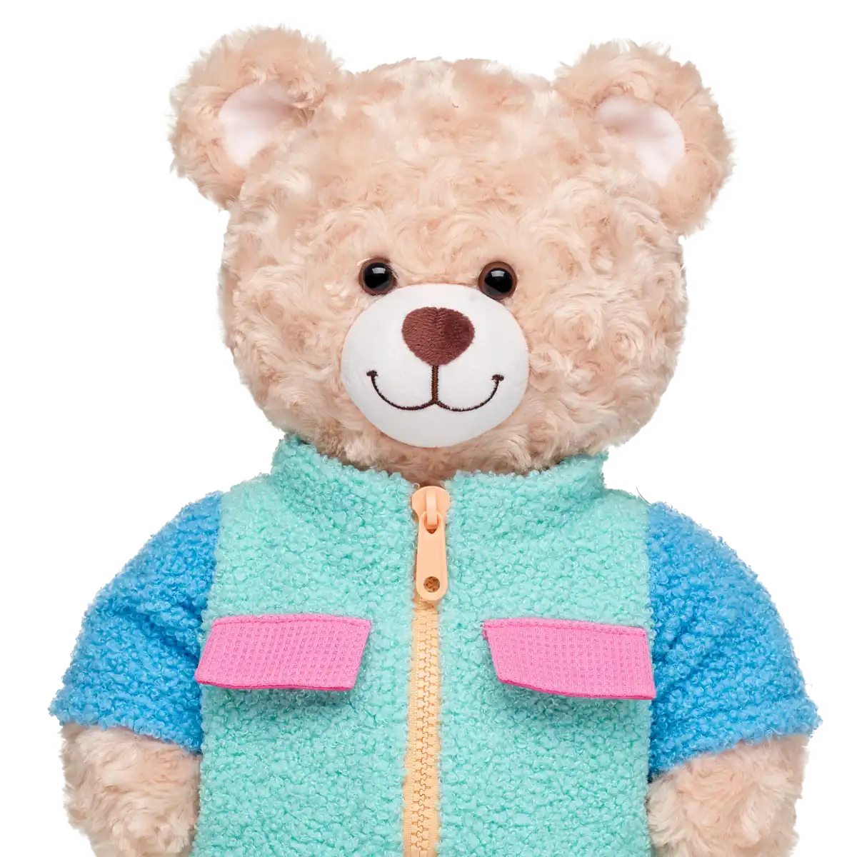 Bunte Sherpa-Jacke