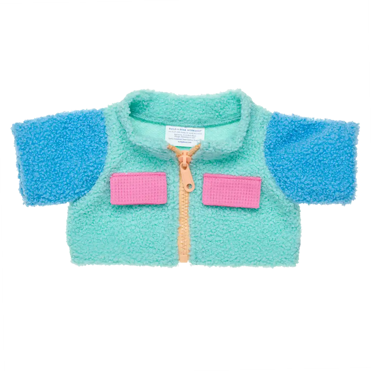 Bunte Sherpa-Jacke