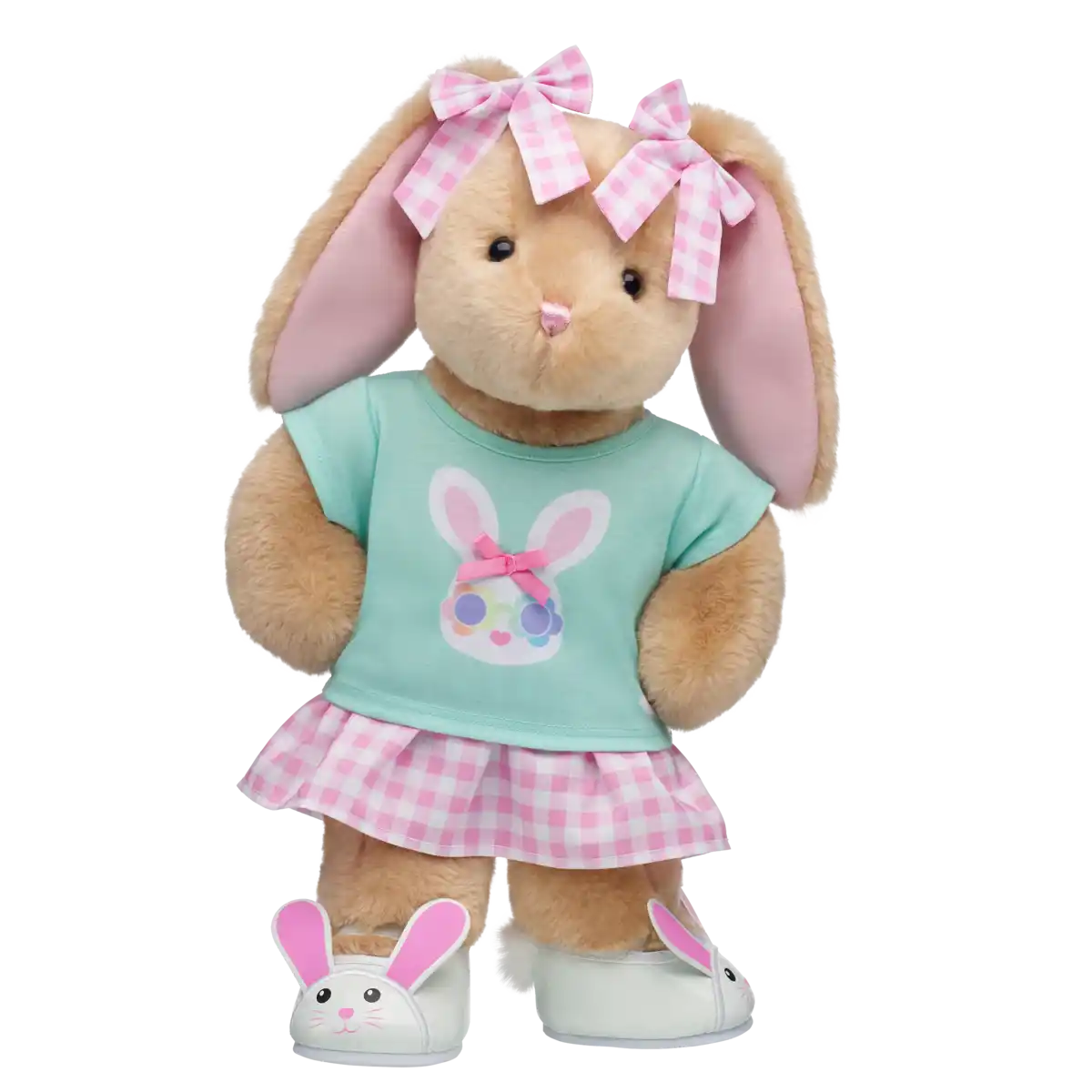 Pinke Gingham-Schleifen