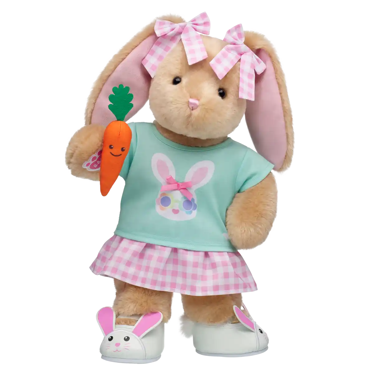 Pinke Gingham-Schleifen