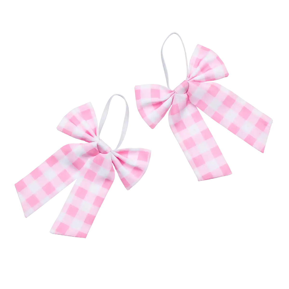 Pinke Gingham-Schleifen
