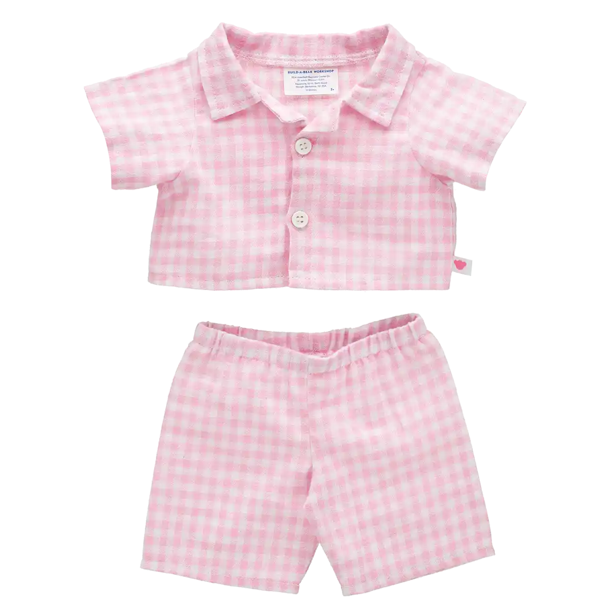 Rosa karierte Pyjamas