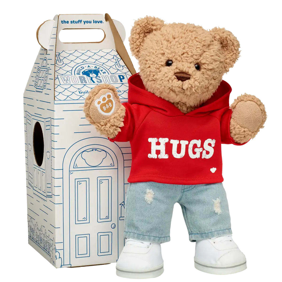 Roter Hugs-Hoodie