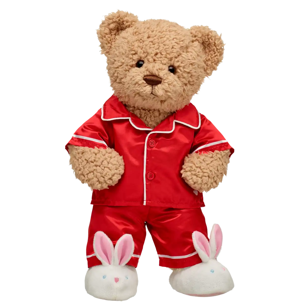 Roter Satinpyjama