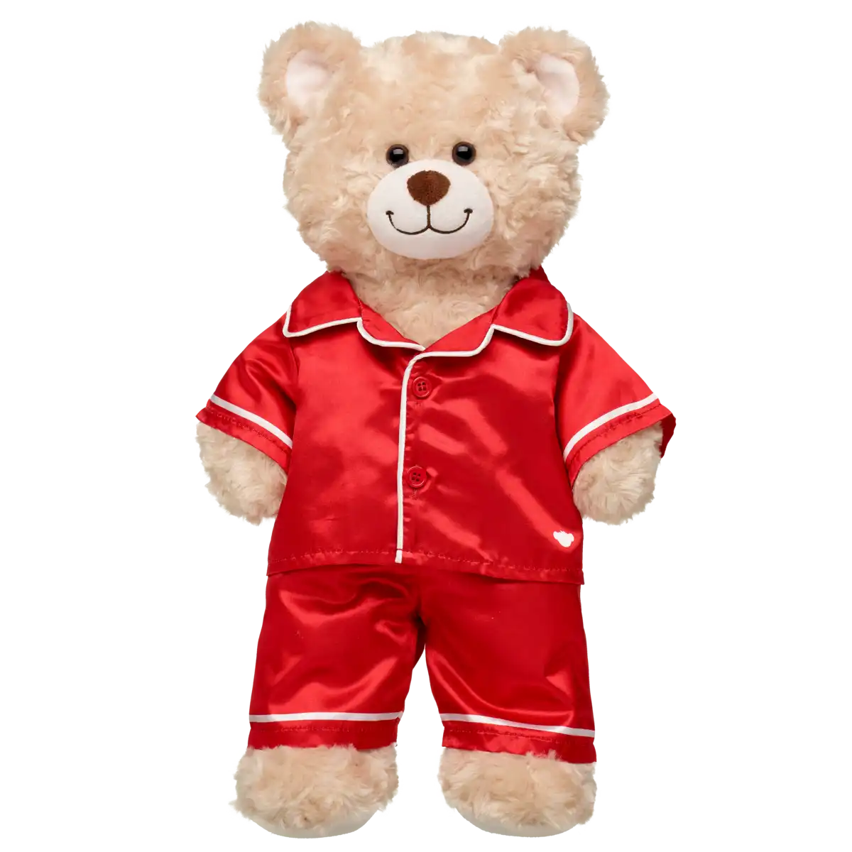 Roter Satinpyjama