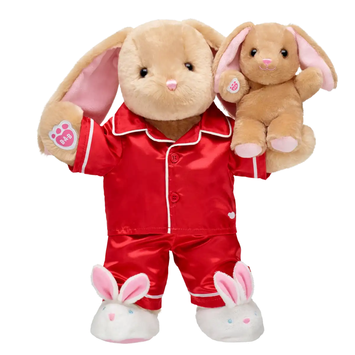 Roter Satinpyjama