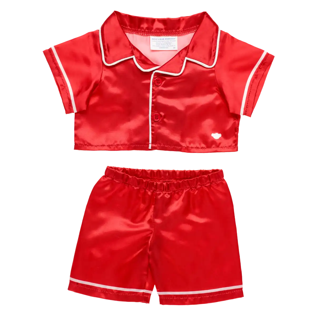 Roter Satinpyjama