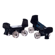 Schwarze Rollschuhe