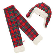 Tartan-Hut und Schal